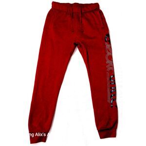 Ecko Unltd Mens‎ Joggers  Pocket Size Medium Red Elastic at the waist